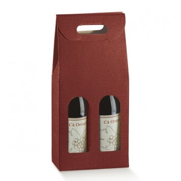 Bottle Box Double Burgundy (x30)  36108